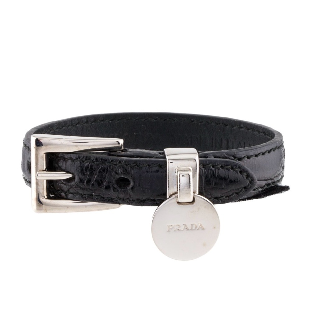 Prada Crocodile Wrap Bracelet